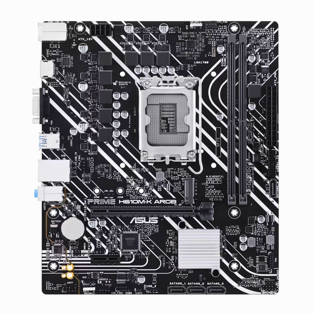 Asus - Prime H610M-K - Motherboard 1 Dict - Asus - Prime H610M-K - Motherboard - 04