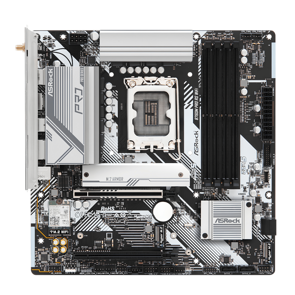 Asrock - B760M Pro Rs - Motherboard 1 Dict - Asrock - B760M Pro Rs - Motherboard - 01